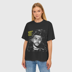 Женская футболка oversize 3D The Weeknd - фото 2