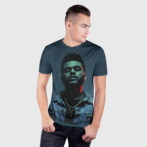 Мужская футболка 3D Slim The Weeknd, цвет 3D печать - фото 3