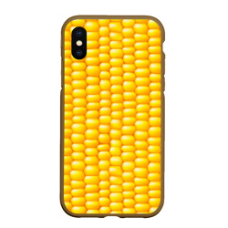 Чехол для iPhone XS Max матовый Сладкая вареная кукуруза