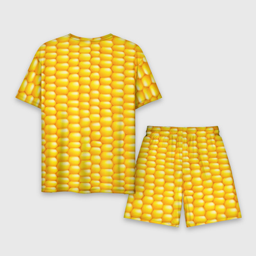 Мужской костюм с шортами 3D Сладкая вареная кукуруза, цвет 3D печать - фото 2