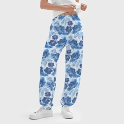 Женские джоггеры оверсайз 3D Гжель - фото 2