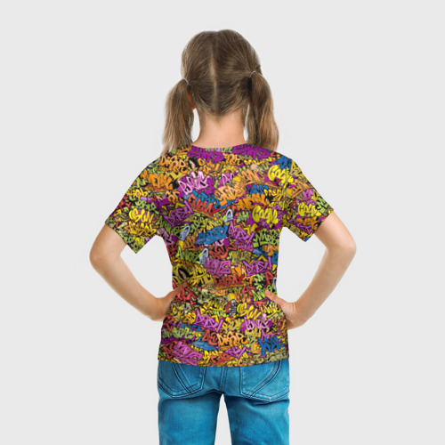 Детская футболка 3D Граффити, цвет 3D печать - фото 6