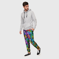 Мужские брюки 3D Разноцветные скелеты - фото 2