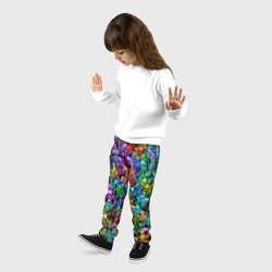 Детские брюки 3D Разноцветные скелеты - фото 2