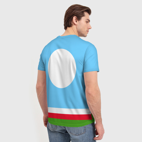 Мужская футболка 3D Республика Саха (Якутия), цвет 3D печать - фото 4