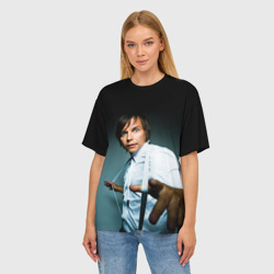 Женская футболка oversize 3D Мумий Тролль - фото 2