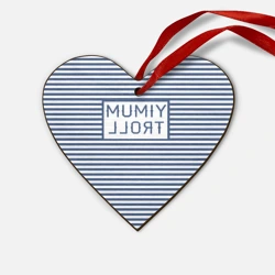 Деревянная игрушка Сердце Мумий Тролль - муз группа