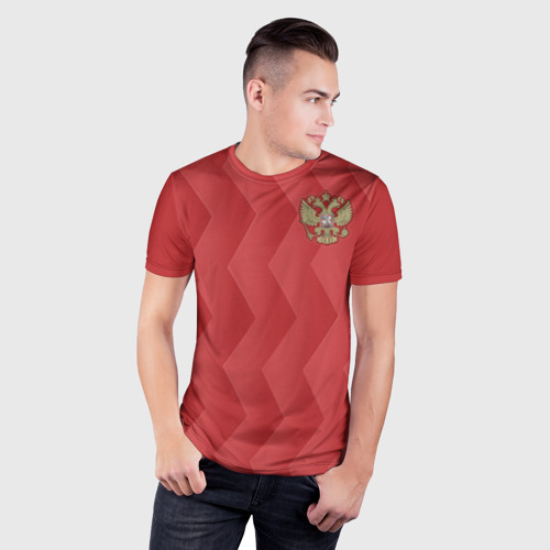 Мужская футболка 3D Slim Сборная России, цвет 3D печать - фото 3