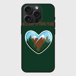 Чехол силиконовый для Apple iPhone 15 Pro Мax матовый Добро пожаловать в Твин Пикс