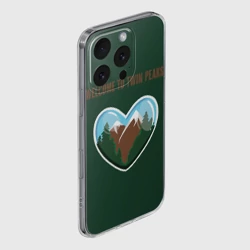 Чехол для iPhone 16 Pro Max силиконовый с защитой камеры Добро пожаловать в Твин Пикс - фото 2