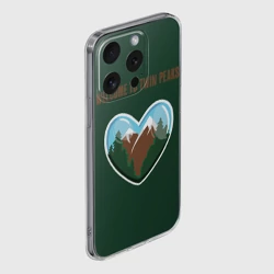 Чехол для iPhone 15 Pro силиконовый с защитой камеры Добро пожаловать в Твин Пикс - фото 2