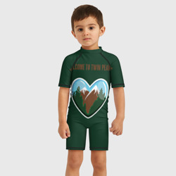 Детский купальный костюм 3D Добро пожаловать в Твин Пикс - фото 2