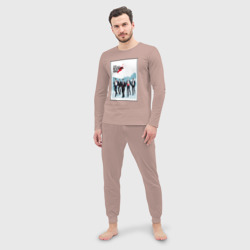Мужская пижама с лонгсливом хлопок Бешеные псы - фото 2