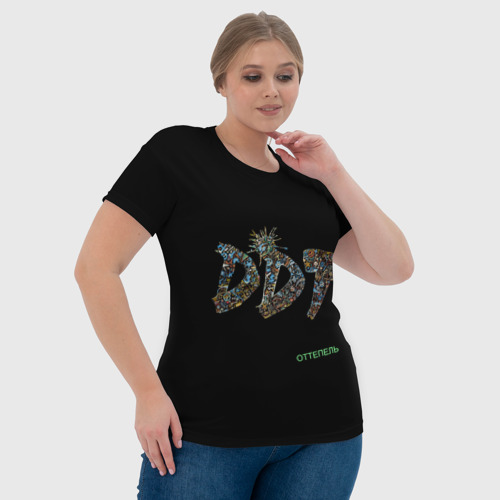 Женская футболка 3D ДДТ, цвет 3D печать - фото 6
