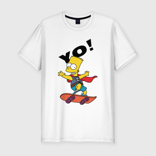 Мужская футболка хлопок Slim Yo bart