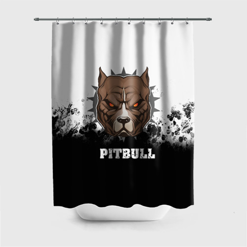 Штора 3D для ванной Pitbull