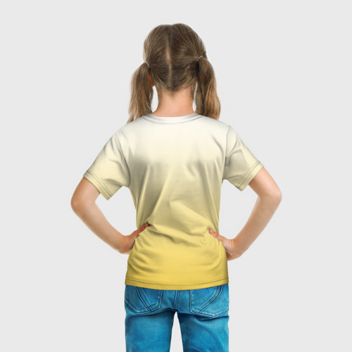 Детская футболка 3D с принтом Гомер Симпсон, вид сзади #2