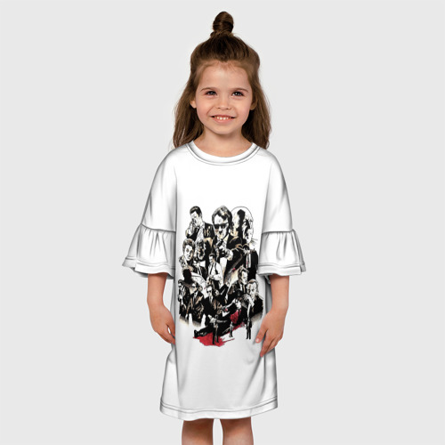Детское платье 3D Бешеные псы, цвет 3D печать - фото 4