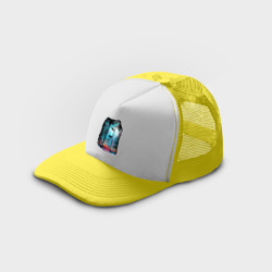 Кепка тракер с сеткой Подводный мир лес с акулами - фото 2
