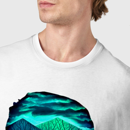 Мужская футболка хлопок Twin Peaks, цвет белый - фото 6