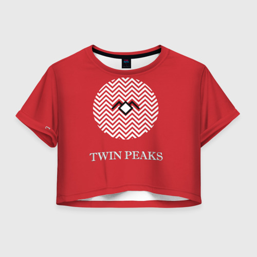 Женская футболка Crop-top 3D Twin Peaks , цвет 3D печать