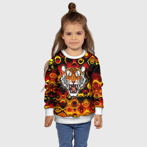 Детский свитшот 3D Тигр, цвет 3D печать - фото 7