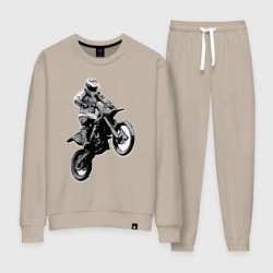 Женский костюм хлопок Мотокросс