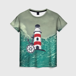 Женская футболка 3D Морской