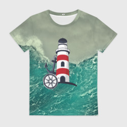 Женская футболка 3D Морской
