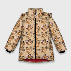 Зимняя куртка для девочек 3D Лиса Луна