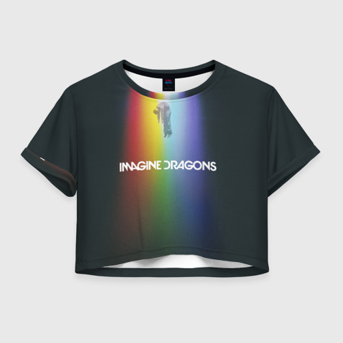 Женская футболка Crop-top 3D Imagine Dragons, цвет 3D печать