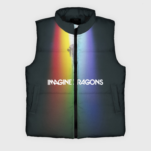 Мужской жилет утепленный 3D Imagine Dragons, цвет черный