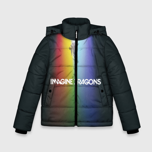 Зимняя куртка для мальчиков 3D Imagine Dragons, цвет светло-серый