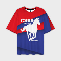 Мужская футболка oversize 3D CSKA est. 1911