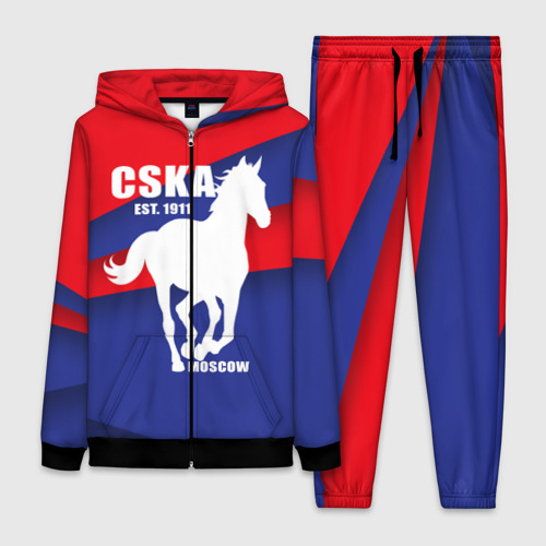 Женский костюм 3D CSKA est. 1911, цвет черный