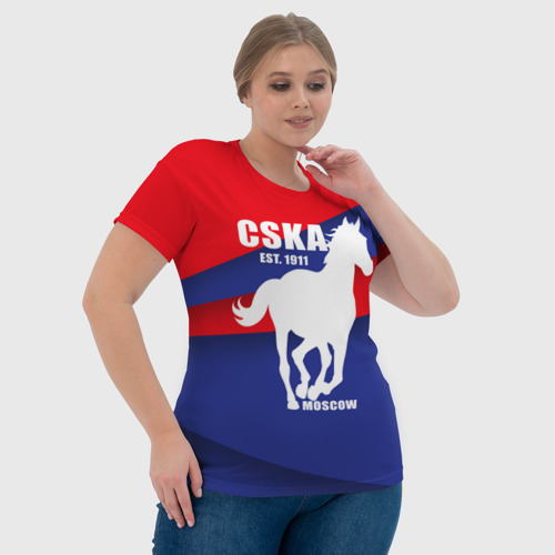 Женская футболка 3D CSKA est. 1911, цвет 3D печать - фото 6