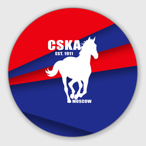 Круглый коврик для мышки CSKA est. 1911