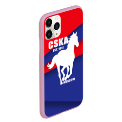 Чехол для iPhone 11 Pro Max матовый CSKA est. 1911 - фото 2
