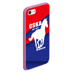 Чехол для iPhone 5/5S матовый CSKA est. 1911 - фото 2