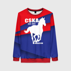 Женский свитшот 3D CSKA est. 1911