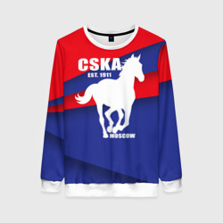 Женский свитшот 3D CSKA est. 1911