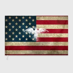 Флаг 3D Флаг США с белым орлом