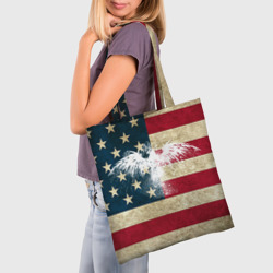 Шоппер 3D Флаг США с белым орлом - фото 2