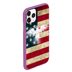 Чехол для iPhone 11 Pro Max матовый Флаг США с белым орлом - фото 2