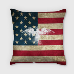Подушка 3D Флаг США с белым орлом