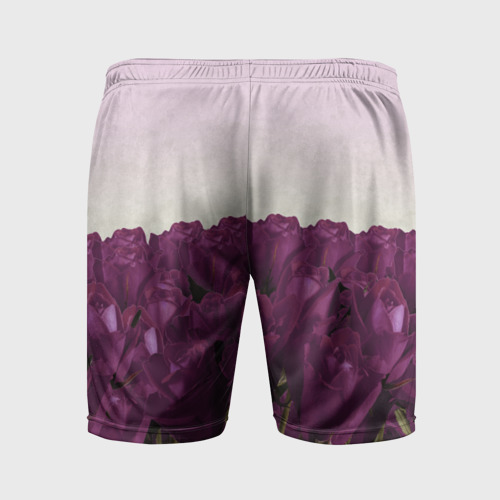 Мужские шорты спортивные Розы, цвет 3D печать - фото 2