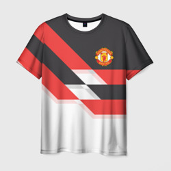 Мужская футболка 3D Manchester United - Stripe