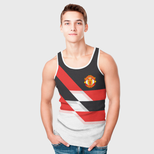 Мужская майка 3D Manchester United - Stripe - фото 5