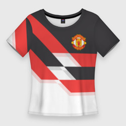 Женская футболка 3D Slim Manchester United - Stripe