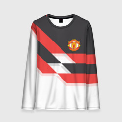 Мужской лонгслив 3D Manchester United - Stripe